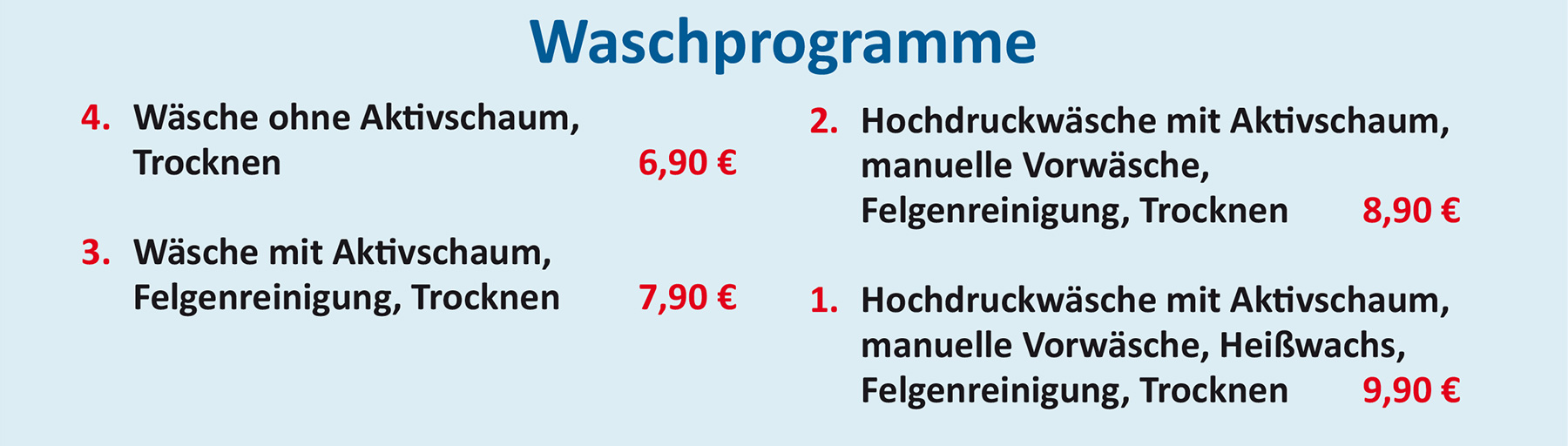 Waschprogramme Aral Nock